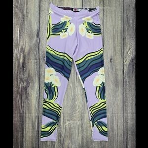 Bombsheller Sonoran Sunset Floral Print Lavender Leggings Atom Heart